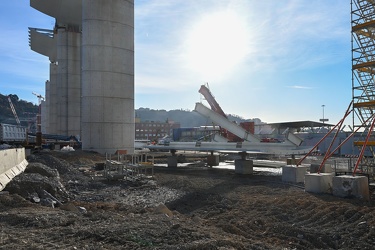 Genova - situazione avanzamento cantiere nuovo ponte ex morandi 