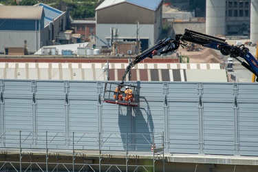 Genova, inquadrata da salita Bersezio - raccordo elicoidale,