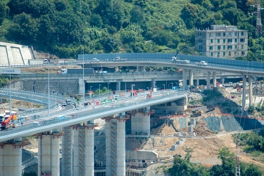 Genova, nuovo ponte Genova San Giorgio - avanzamento lavori a po