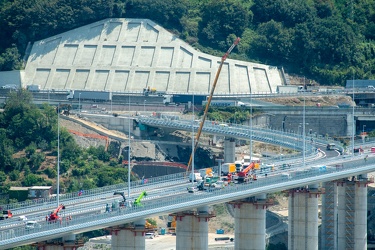 Genova, nuovo ponte Genova San Giorgio - avanzamento lavori a po