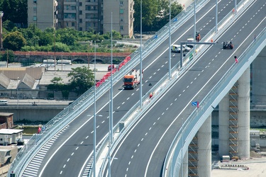 Genova, nuovo ponte Genova San Giorgio - avanzamento lavori a po