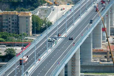 Genova, nuovo ponte Genova San Giorgio - avanzamento lavori a po