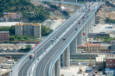 Genova, nuovo ponte Genova San Giorgio - avanzamento lavori a po