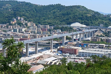 Genova, nuovo ponte Genova San Giorgio - avanzamento lavori a po