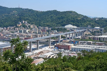 Genova, nuovo ponte Genova San Giorgio - avanzamento lavori a po