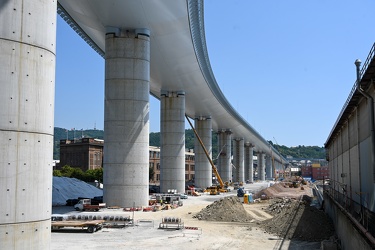 Genova, nuovo ponte Genova San Giorgio - avanzamento lavori a po