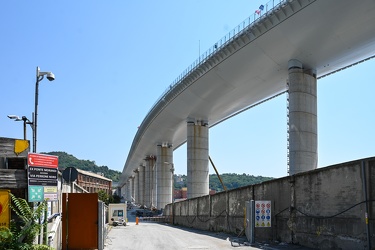 Genova, nuovo ponte Genova San Giorgio - avanzamento lavori a po