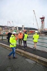 Genova, avanzamento lavori nuovo ponte - trasferimento campata i