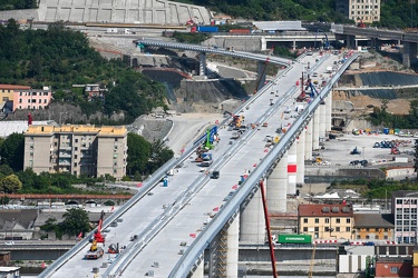Genova, avanzamento lavori nuovo ponte ex Morandi