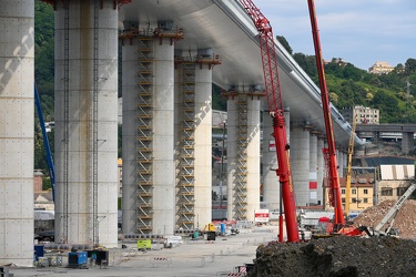 Genova, avanzamento lavori nuovo ponte ex Morandi