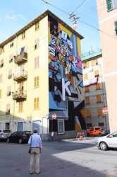 Genova, Certosa - i graffiti realizzati in ricordo della tragedi