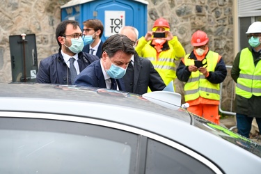 Genova - la visita del presidente Conte in occasione della chius