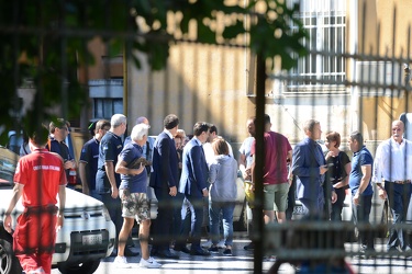 Genova - il premier Giuseppe Conte in visita all'ospedale San Ma