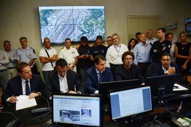 Genova, prefettura - vertice con premier Giuseppe Conte, ministr