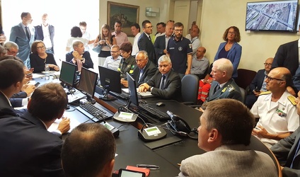 Genova, prefettura - vertice con premier Giuseppe Conte, ministr