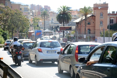 Genova - il secondo giorno dopo la tragedia di Ponte Morandi