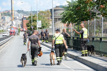 Genova - il secondo giorno dopo la tragedia di Ponte Morandi