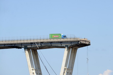 Genova - il secondo giorno dopo la tragedia di Ponte Morandi