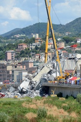 Genova - il secondo giorno dopo la tragedia di Ponte Morandi