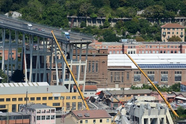 Genova - il secondo giorno dopo la tragedia di Ponte Morandi