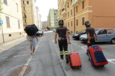 Genova - il secondo giorno dopo la tragedia di Ponte Morandi