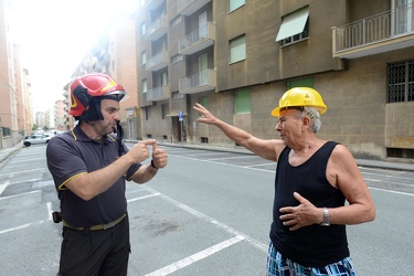 Genova - il secondo giorno dopo la tragedia di Ponte Morandi