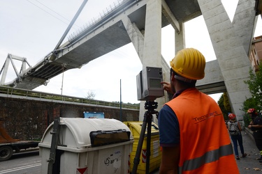 Genova - il secondo giorno dopo la tragedia di Ponte Morandi