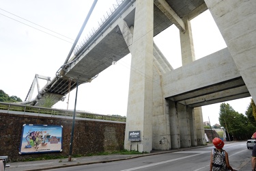 Genova - il secondo giorno dopo la tragedia di Ponte Morandi