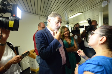 Genova - i sopralluoghi dei politici a tre giorni dalla tragedia