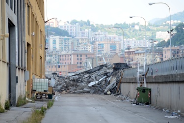 Genova, via Greto di Cornigliano - la situazione a sei giorni da