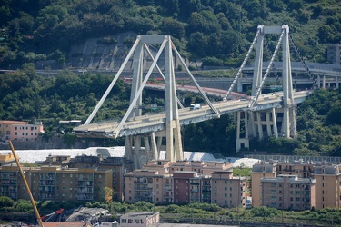 Genova - la situazione a otto giorni dal crollo di Ponte Morandi