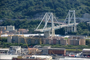 Genova - la situazione a otto giorni dal crollo di Ponte Morandi