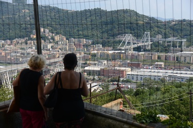 Genova - la situazione a otto giorni dal crollo di Ponte Morandi