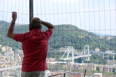 Genova - la situazione a otto giorni dal crollo di Ponte Morandi