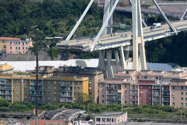 Genova - la situazione a otto giorni dal crollo di Ponte Morandi