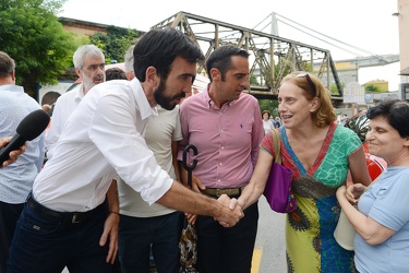 Genova - la situazione a Certosa a otto giorni dal crollo di Pon