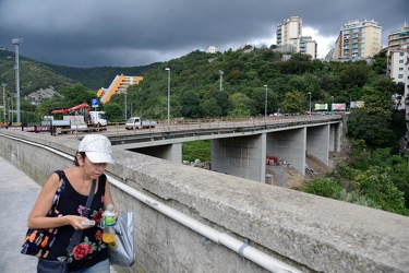 Genova - quartiere lagaccio - la chiusura definitiva del ponte d