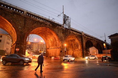 Genova - la situazione delle strade intorno all'area di Ponte Mo