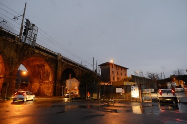 Genova - la situazione delle strade intorno all'area di Ponte Mo