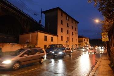 Genova - la situazione delle strade intorno all'area di Ponte Mo