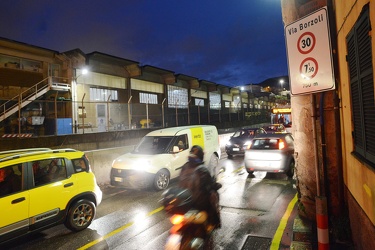 Genova - la situazione delle strade intorno all'area di Ponte Mo