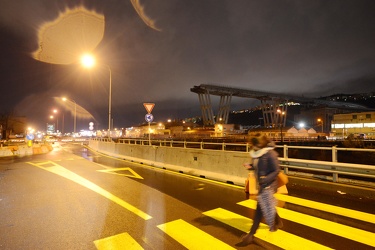 Genova - la situazione delle strade intorno all'area di Ponte Mo
