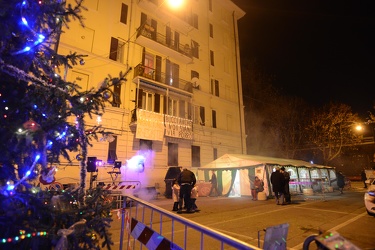 Genova, via Fillak - la notte di San Silvestro presso la sede de