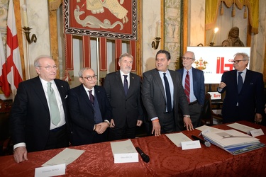 Genova, palazzo Tursi - storica firma per inizio lavori demolizi