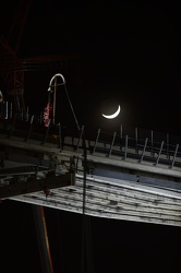 Genova - moncone ovest Ponte Morandi in attesa di essere demolit