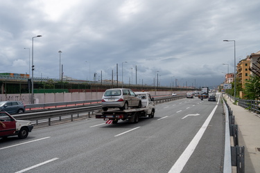 Genova, confronto fotografico a 5 anni dal crollo del ponte mora