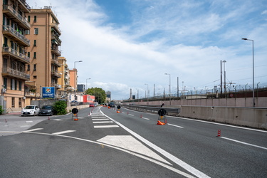 Genova, confronto fotografico a 5 anni dal crollo del ponte mora