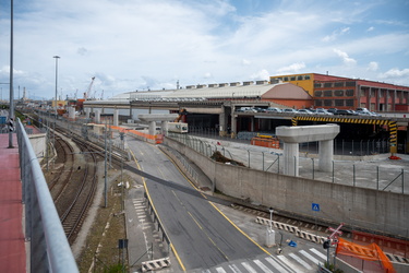 Genova, confronto fotografico a 5 anni dal crollo del ponte mora