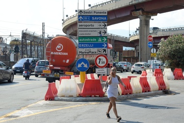 Genova - traffico e interventi straordinari a tre giorni dal cro