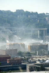 Genova - esplosione demolizione ponte morandi - gli istanti succ